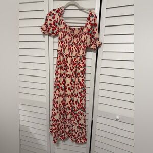 Betsey Johnson Strawberry Maxi Dress